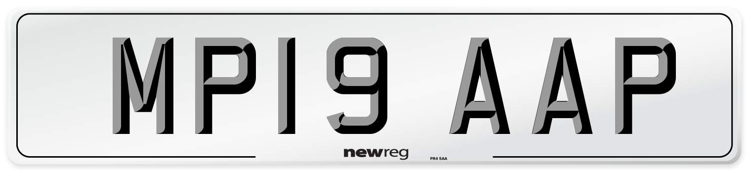 MP19 AAP Number Plate from New Reg